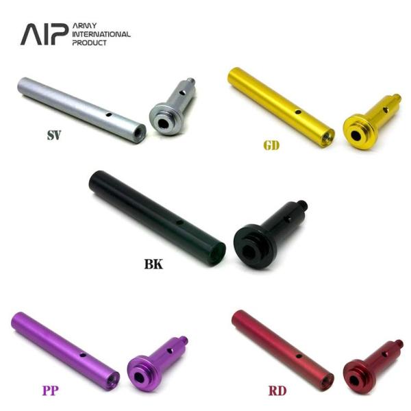AIP ハイキャパ＆1911 4.3対応 アルミ製リコイルSPガイド SV GD BK PP RD ...