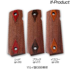 ☆CAW 1911 ガバメント用 木製グリップ ウォルナット WM チェッカー in