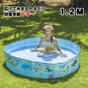 ビーチボールプレゼント ガーデンプール ウォールプール 120cm プール 空気入れ不要 子供用 ビニールプール 水遊び 小さい｜mimiy