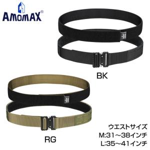 AMOMAX アモマックス Greyhawk 1.75in MOLLEダブルベルト クイックリリースメタルバックル仕様 インナーベルト アウターベルト BK RG CYT-BLT-AM-TBS001｜mimiy