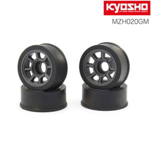 ワタナベ8スポークホイール RWD/ナロー/オフセット0/4本入 KYOSHO 京商 MINI-Z ミニッツ MZH020GM メール便 ネコポス可