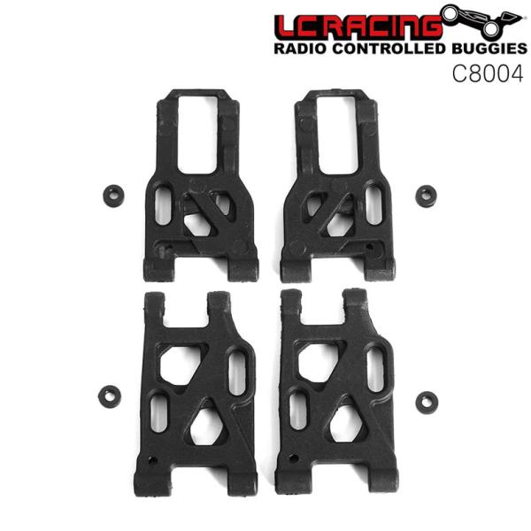 LC RACING RCカー C8004 サスペンションアームセット フロント左右 リア左右  ラジ...