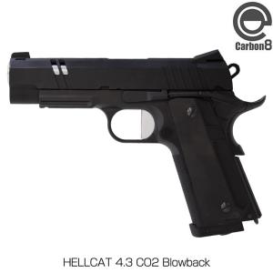 Carbon8 カーボネイト HELLCAT 4.3 CO2 Blowback ヘルキャット 4.3インチ ブローバック ガスガン コマンダーサイズ フルカスタム ガバメント 18歳以上対象｜mimiy