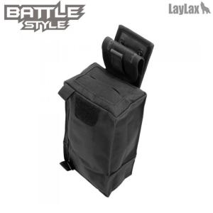 Laylax ライラクス Battle Style バトルスタイル コンパクト ダンプポーチ BK｜mimiy