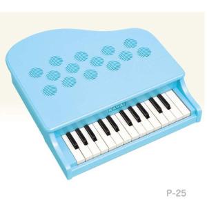ピアノ おもちゃ カワイ KAWAI ミニピアノ トイピアノ P-25 ミントブルー｜mimiy