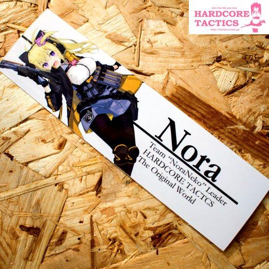 HARDCORE TACTICS Noraネーム PVC ステッカー メール便可