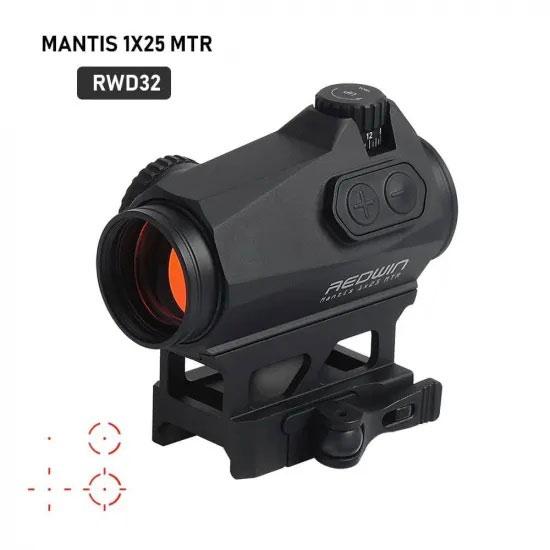 RedWinOptics Mantis 1x25 MTR ドットサイト 実銃対応 レティクル切替可能...