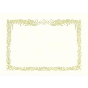 ササガワ 賞状用紙 タカ印 縦書き用 ケント紙 白 みの判 100枚 10-32