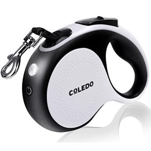 犬 リード LED ライト付き 光るリード 長さ 5m 充電式 伸縮 犬用 リード 自動巻き ストラップ付き リフレクター 光反射 夜散歩 小・