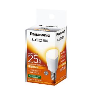 パナソニック LED電球 口金直径17mm 電球25W形相当 電球色相当(2.6W) 小型電球・下方向タイプ 1個入 密閉形器具対応 LDA3L｜mimomamo