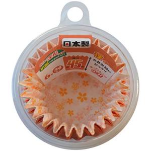 ヒロカ産業 抗菌小花おかずカップ さらに深形6号 34枚入 深さ約45mm 抗菌 オーブンレンジ可 日本製 オレンジ イエロー グリーン