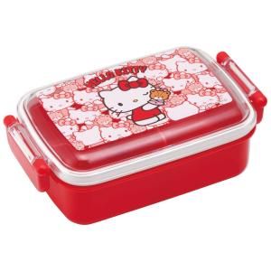 スケーター(Skater) 子供用 お弁当箱 1段 450ml ふわっと盛れるドーム型 ハローキティ うしろうしろ サンリ 抗菌 子供用 日本製｜mimomamo