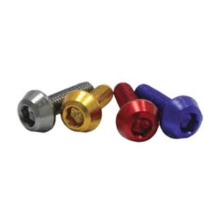 ディーアールシー テーパーボルト アルミ レッド M6x16mm 4pcs D58-52-216