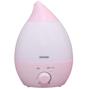 アイリスオーヤマ 加湿器 卓上 アロマ 大容量 2.8L 超音波式 しずく型 加湿量 280ml/h 連続10時間 UHM-280S-P ピンク