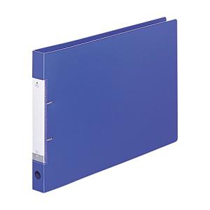 リヒトラブ D型 リングファイル A3E 2穴 青 G2228-8
