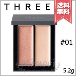 並行輸入品 THREE スリー シマリング グロー デュオ R #01 5.2g【送料無料】