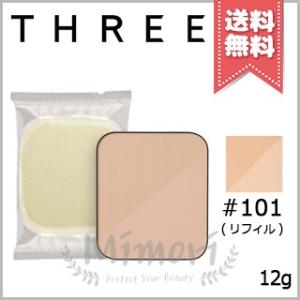 【送料無料】THREE スリー リニューイング パウダー ファンデーション #101 SPF 24 / PA++ ※リフィル・スポンジ付 12g｜mimori