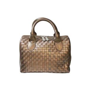 【美品】PONY LEATHER ポニーレザー 本革 編み込み ショルダーバッグ 馬革 ポニーメッシュ ショルダーバッグ PONY LEATHER ポニーレザー