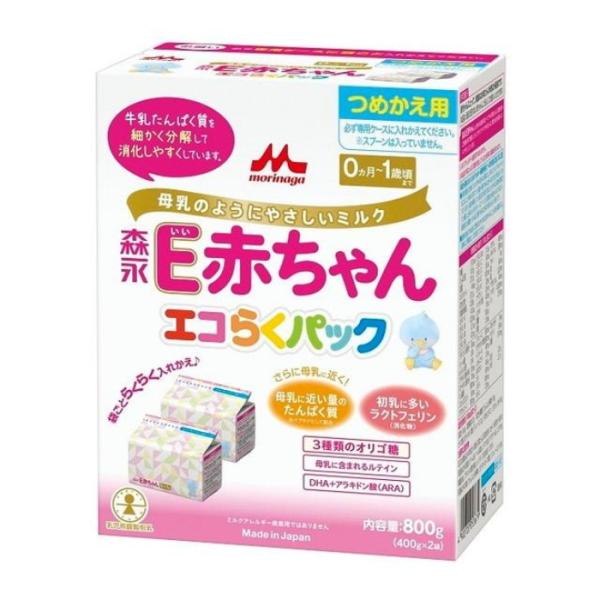 森永乳業 E赤ちゃん エコらくパック つめかえ用 400g×2袋