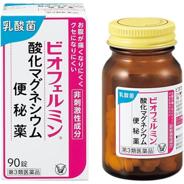 【第3類医薬品】ビオフェルミン酸化マグネシウム便秘薬 90錠