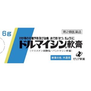 ドルマイシン軟膏 6g 外傷 やけどの化膿治療に （第2類医薬品）