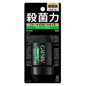 【医薬部外品】ギャツビー プレミアムタイプデオドラントロールオン アクアティックシトラス 60ml｜minacolor