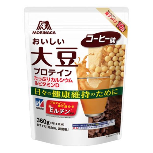 森永製菓 ウイダー おいしい大豆プロテイン コーヒー味 360g 18日分