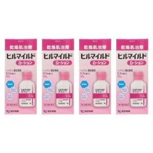 【第2類医薬品】ヒルマイルドローション 60g 保湿 乾燥肌 ヘパリン類似物質 ×4個セット｜minacolor