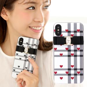 BASIO active SHG09 ケース スマホケース ハードケース カバー 携帯ケース スマホカバー おしゃれ かわいい けいたいケース チェック ハート｜minacorporation