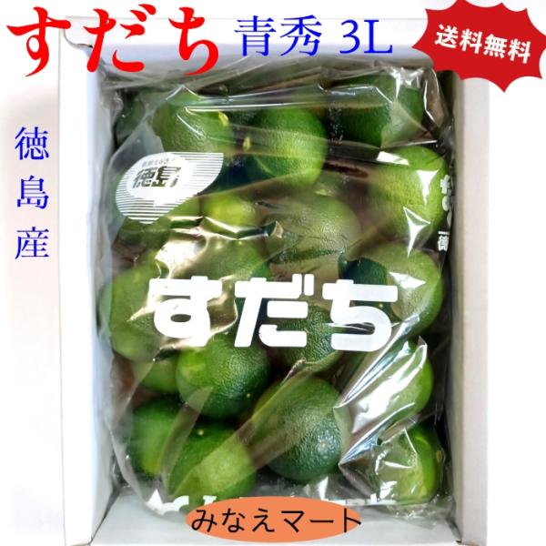 すだち 新物（青秀3L）送料無料 徳島産 スダチ 産地直送 すだち酢 すだち果汁 柑橘