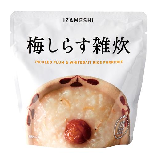 【１つから注文OK！】IZAMESHI　イザメシ　梅しらす雑炊　非常食　保存食　３年保存　杉田エース...