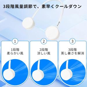 BOXING ポータブルネックファン T200...の詳細画像3