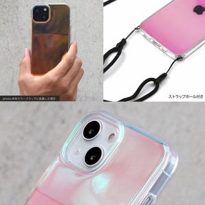 iPhoneケース オーロラ ピンク ブルー ...の詳細画像2