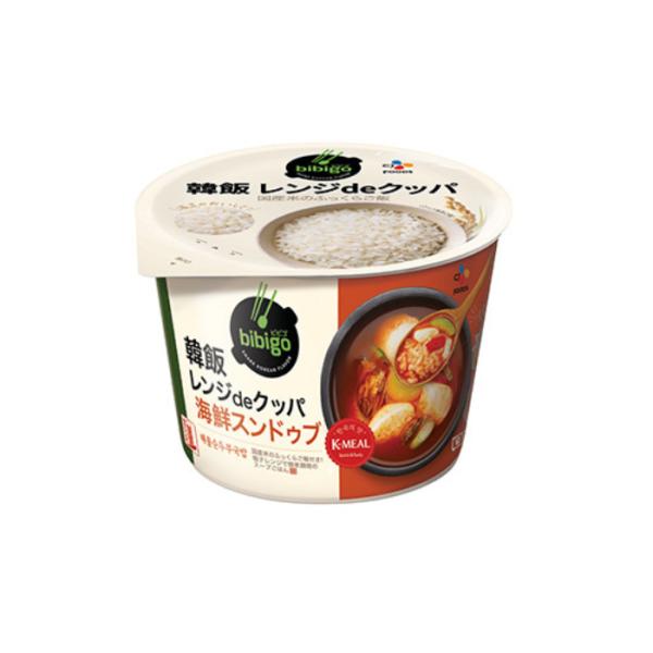 CJFOODS JAPAN bibigo 韓飯 レンジdeクッパ海鮮スンドゥブ 172g カップ T...