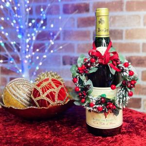クリスマスリース 12cmレッドベリーミニリースの詳細画像2