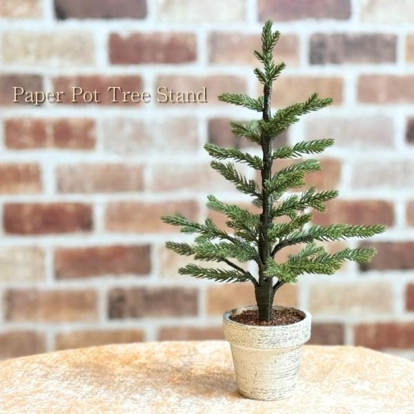 ペーパーポット仕様 クリスマスツリー 高さ35cm｜葉がポロポロ落ちないPE素材 使用 テーブルツリ...