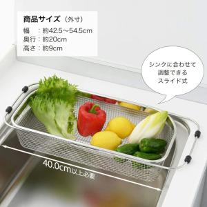 シェイプライン スライド式 メッシュ シンクバ...の詳細画像2