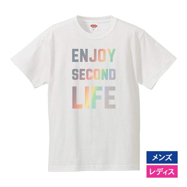 おもしろｔシャツ 還暦 メンズ レディース 面白 文字 ジョーク ENJOY SECOND LIFE...