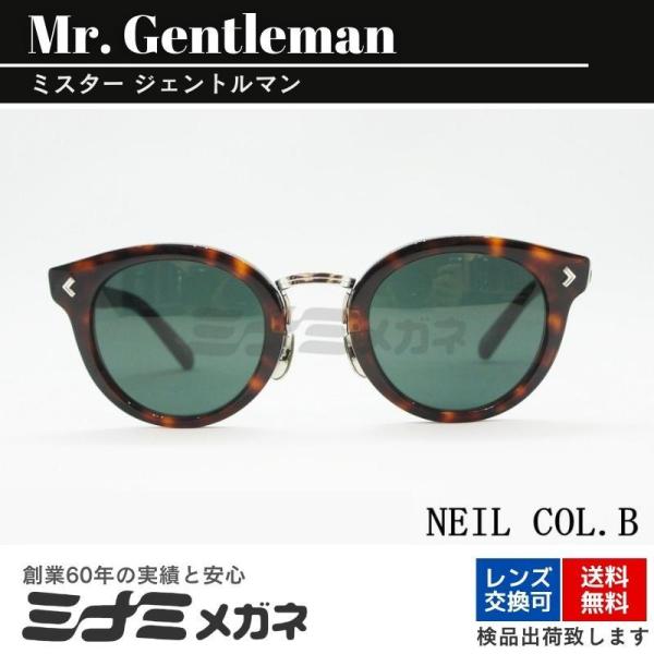 Mr.Gentleman サングラス NEIL-SG COL.B ボストン フレーム ニール・ヤング...