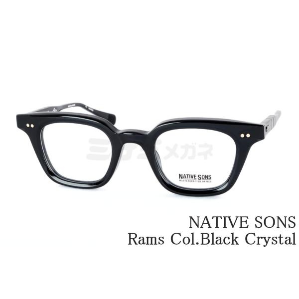 NATIVE SONS メガネ Rams Col.Black Crystal PL-084AC ウェ...