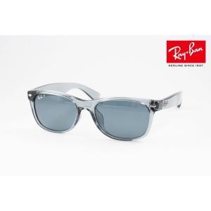 Ray-Ban 偏光サングラス RB2132-F 6450/3R 55サイズ NEW WAYFARER ニューウェイファーラー クリアフレーム レイバン 正規品｜minamimegane