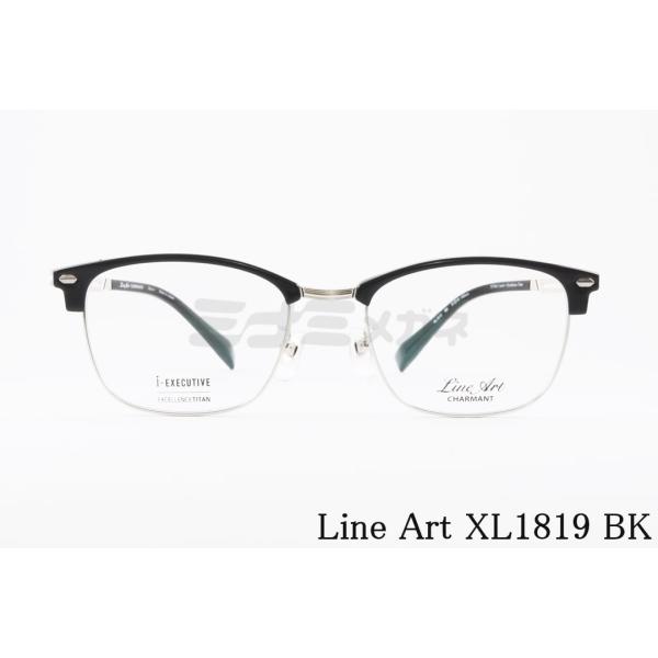 Line Art メガネ brio XL1819 BK ウェリントン ブロー サーモント ブリオ C...