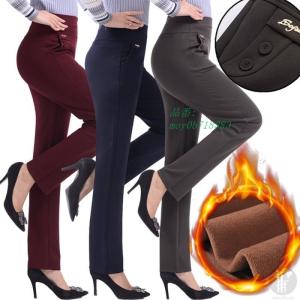 中綿パンツ レディース 裏起毛 パンツ 母親 防寒 ロングパンツ 通勤 ストレッチ 秋冬 暖か 冬物 プレゼント ハイウエスト 無地 ギフト 厚手 1st Step Com