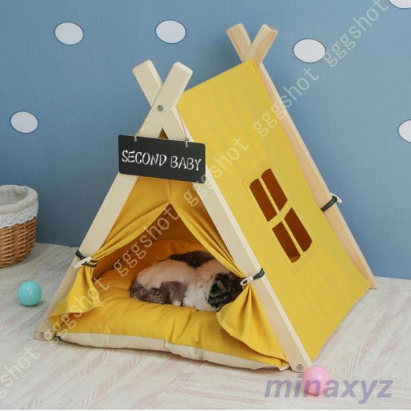 猫用 ペットベッド テント ケージ用 ドーム型 キャットハウス ねこ 小型犬 いぬ 犬用ベッド 兎 ...