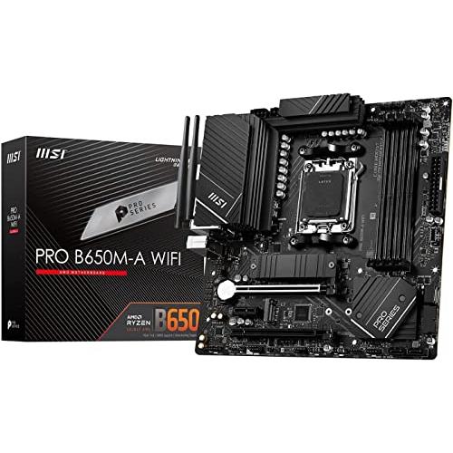 MSI マザーボード PRO B650M-A WIFI AMD Ryzen 7000 シリーズ(AM...