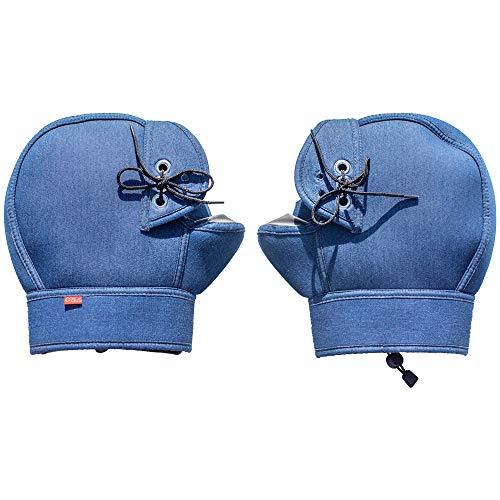 INFIMO ( 大阪繊維資材 ) デニムタイプ ネオプレーン バイク用ハンドルカバー 防水・防寒仕...