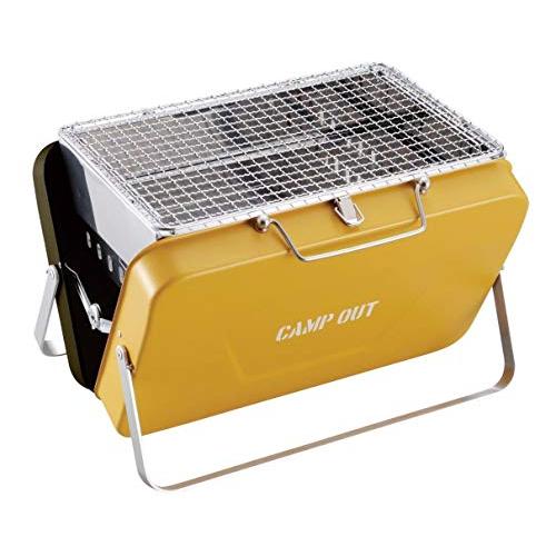 [CAPTAINSTAG] キャンプアウト バーベキューコンロ グリル V型 ファイアグリル オール...