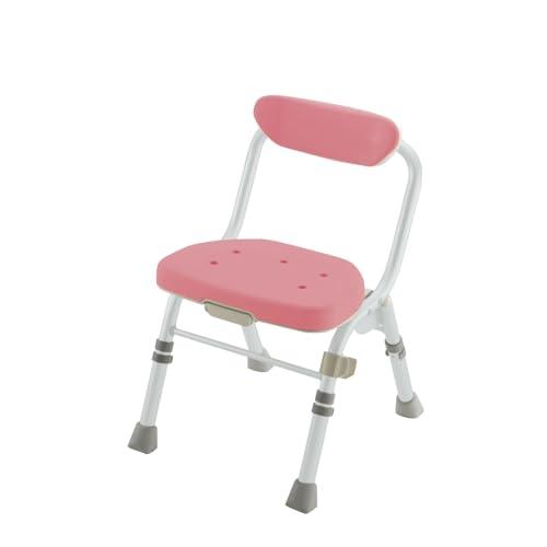 リッチェル 折りたたみシャワーチェア M型 背付H ピンク 47941