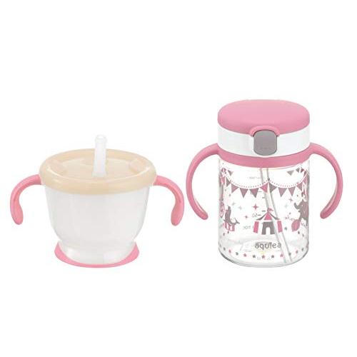 リッチェル アクリア いきなりストローマグセットR ピンク 1セット 150ml 200ml 6カ月...