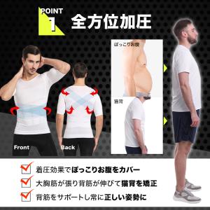 加圧シャツ メンズ レディース 加圧インナー ...の詳細画像3